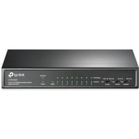TP-Link TL-SF1009P switch No administrado Fast Ethernet (10/100) Energía sobre Ethernet (PoE) Negro, Interruptor/Conmutador No administrado, Fast Ethernet (10/100), Bidireccional completo (Full duplex), Energía sobre Ethernet (PoE), Montaje de pared