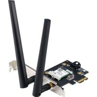 ASUS PCE-AXE5400 Interno WLAN 2402 Mbit/s, Adaptador Wi-Fi Interno, Alámbrico, PCI Express, WLAN, Wi-Fi 6E (802.11ax), 2402 Mbit/s