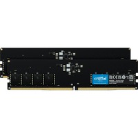 Crucial CT2K16G48C40U5 módulo de memoria 32 GB 2 x 16 GB DDR5 4800 MHz, Memoria RAM negro, 32 GB, 2 x 16 GB, DDR5, 4800 MHz, 288-pin DIMM
