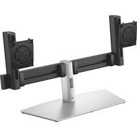Dell Pro Dual-Monitorstandfuß MDS26, Soporte de monitor negro/Plateado