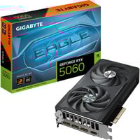 GIGABYTE GeForce RTX 5060 EAGLE OC 8G Tarjeta Gráfica - 8GB GDDR7, 128bit, PCI-E 5.0, 2550 MHz Frecuencia del núcleo, 3 x DisplayPort, 1 x HDMI, GV-N5060EAGLE OC-8GD 128bit, PCI-E 5.0, 2550 MHz Frecuencia del núcleo, 3 x DisplayPort, 1 x HDMI, GV-N5060EAGLE OC-8GD, GeForce RTX 5060, 8 GB, GDDR7, 128 bit, 7680 x 4320 Pixeles, PCI Express 5.0