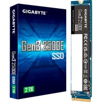 GIGABYTE Gen3 2500E SSD 2TB M.2 PCI Express 3.0 NVMe 3D NAND, Unidad de estado sólido 2 TB, M.2, 2400 MB/s