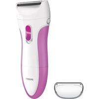 Philips SatinShave Essential HP6341/00, Ladyshaver blanco/Rosa neón