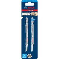 Bosch T 308 BF Hoja de sierra de vaivén Bimetálico 2 pieza(s) Hoja de sierra de vaivén, Madera abrasiva, Madera noble, Panel laminado, Cartón yeso, Bimetálico, Acero inoxidable, 2 mm, 5 cm