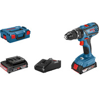 Bosch Taladro atornillador percutor a batería GSB 18V-28 Professional, 18 Voltios, Martillo atornillador azul/Negro