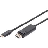 Digitus Cable adaptador USB Gen 2 USB-C > DisplayPort 4K negro
