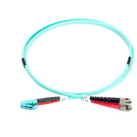Digitus Cable de parche LWL, dúplex, conector LC > ST, multimodo OM3 turquesa