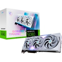 MSI GAMING GEFORCE RTX 5080 16G TRIO OC WHITE tarjeta gráfica NVIDIA 16 GB GDDR7 blanco, GeForce RTX 5080, 16 GB, GDDR7, 256 bit, 7680 x 4320 Pixeles, PCI Express x16 5.0