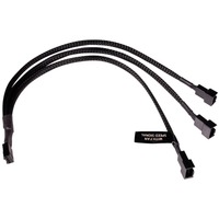Alphacool Divisor de cable en Y 4 pines a 3x 4 pines PWM, 30 cm, Cable Y negro