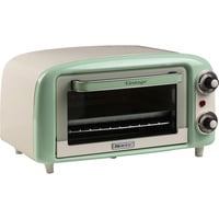 Ariete 3919/04 10 L 800 W Verde Parrilla, Mini horno blanco/Verde claro, 10 L, Verde, Independiente, Giratorio, 90 - 230 °C, Mecánico