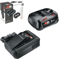 Bosch Set de inicio de batería 18V 1x 2,5Ah + cargador rápido AL 18V-44, Conjunto negro