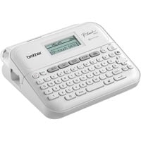 Brother PT-D410 impresora de etiquetas Transferencia térmica 180 x 180 DPI 20 mm/s Alámbrico TZe QWERTY, Rotulador blanco, QWERTY, TZe, Transferencia térmica, 180 x 180 DPI, 20 mm/s, Alámbrico