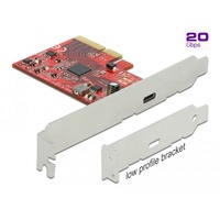 DeLOCK 89035 tarjeta y adaptador de interfaz Interno USB 3.2 Gen 2, Tarjeta de interfaz PCIe, USB 3.2 Gen 2, Perfil bajo, PCIe 3.0, 20 Gbit/s, Windows 10, Windows 8.1