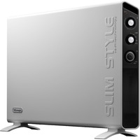 DeLonghi Slim Style HCX 3220, Convector de pie blanco/Negro
