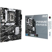 ASUS PRIME B760-PLUS D4 Intel B760 LGA 1700 ATX, Placa base negro/Plateado, Intel, LGA 1700, Intel® Celeron®, Intel® Core™ i3, Intel® Core™ i5, Intel® Core™ i7, Intel® Core™ i9,..., LGA 1700, DDR4-SDRAM, 128 GB