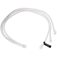 Alphacool Divisor de cable en Y 4 pines a 3x 4 pines PWM, 60 cm, Cable Y blanco