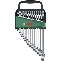Bosch Juego de llaves combinadas, 15 piezas, Llave de tuercas 