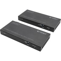 Digitus Set extensor KVM HDMI 4K HDBaseT 2.0, Alargador de HDMI negro