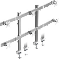 ICY BOX Damond Stand 666, Soporte de monitor plateado