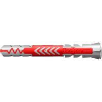 fischer Taco DuoPower 8x65, Pasador gris claro/Rojo