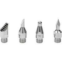 Dremel Juego de accesorios VersaTip para pirograbado (204), Soldador plateado