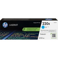 HP Cartucho de tóner Original LaserJet 220X cian 5500 páginas, Cian, 1 pieza(s)