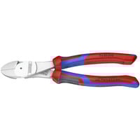 KNIPEX Cortaalambres de fuerza 74 05 200, Alicates de corte rojo/Azul