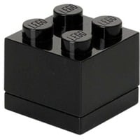 Room Copenhagen LEGO Mini Box 4, Caja de almuerzo negro
