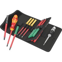 Wera Kraftform Kompakt VDE 16 Universal 1 Tool Finder, 16 piezas, Destornillador rojo/Amarillo