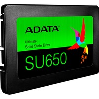 ADATA ASU650SS-512GT-R unidad de estado sólido 512 GB 2.5" Serial ATA III 3D NAND negro, 512 GB, 2.5", 520 MB/s, 6 Gbit/s