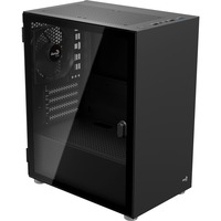 Aerocool CS111 Mini Tower Negro, Cajas de torre negro, Mini Tower, PC, Negro, micro ATX, Mini-ITX, SPCC, Acero, Hogar / Oficina