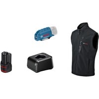 Bosch Heat+Jacket GHV 12+18V Kit Größe 2XL, Ropa de trabajo negro