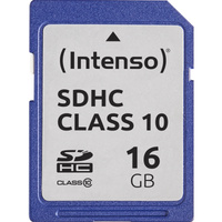 Intenso 3411470 memoria flash 16 GB SDHC Clase 10, Tarjeta de memoria 16 GB, SDHC, Clase 10, 25 MB/s, Resistente a golpes, Resistente a la temperatura, A prueba de rayos X, Negro