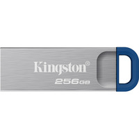 Kingston DataTraveler Kyson 256 GB, Lápiz USB plateado/Azul