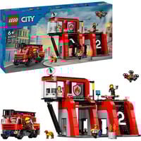 LEGO Parque de Bomberos con Camión de Bomberos, Juegos de construcción Juego de construcción, 6 año(s), Plástico, 843 pieza(s), 1,78 kg