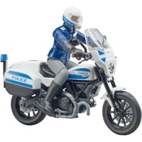 bruder bworld Scrambler Ducati motocicleta de policía, Automóvil de construcción 