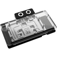 Alphacool Core RX 9070 XT Steel Legend, Refrigeración por agua transparente/Cromado