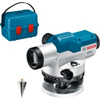 Bosch GOL 26 G + GR 500 + BT 160 Nivel de línea 100 m, Nivelador azul, 100 m, 1,6 mm/m, 360°, Horizontal, Nivel de línea, Negro, Azul, Plata