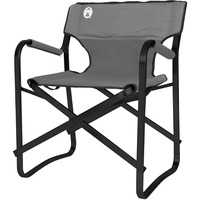 Coleman Silla de cubierta de acero gris/Negro