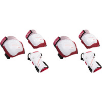 HUDORA Set de protectores biomecánicos Comfort rosa neón/blanco