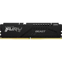Kingston FURY FURY Beast 8GB 5600MT/s DDR5 CL40 DIMM Black, Memoria RAM negro, 8 GB, 1 x 8 GB, DDR5, 288-pin DIMM