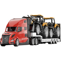 SIKU SUPER camión Volvo con tractores JCB, Automóvil de construcción 