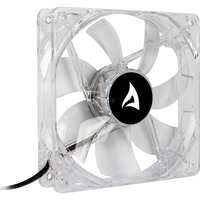 Sharkoon Ventilador de carcasa LED azul BULK transparente