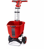 EINHELL Carro esparcidor de batería Power X-Change GE-SR 18/22 Li-Solo, 18 Voltios, Esparcidores de gravilla rojo/Negro