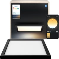 Philips White Ambiance Aurelle Lámpara de panel cuadrada, Luz de LED negro