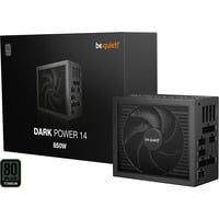 be quiet! Dark Power 14 850 W - 80 Plus Titanium unidad de fuente de alimentación 20+4 pin ATX ATX Negro, Fuente de alimentación de PC negro, 850 W, 100 - 240 V, 950 W, 50/60 Hz, 10 A, 5 A
