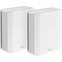 ASUS ZenWiFi BT8 (2-pack) Tribanda (2.4 GHz / 5 GHz / 6 GHz) Wi-Fi 7 (802.11be) Blanco 3 Interno, Router blanco, Blanco, Interno, Sistema de malla, Poder, 548 m², Tribanda (2.4 GHz / 5 GHz / 6 GHz)
