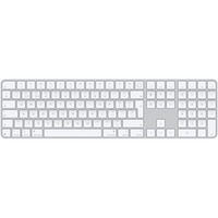 Apple Magic Keyboard con Touch ID y teclado numérico plateado/blanco