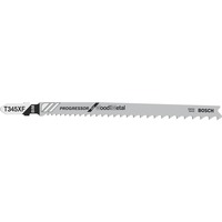 Bosch Hoja de sierra de calar PRO Multi Material grueso y delgado T345XF, 132mm negro