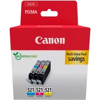 Canon 2934B015 cartucho de tinta 3 pieza(s) Original Cian, Magenta, Amarillo Cian, Magenta, Amarillo, 3 pieza(s), Multipack